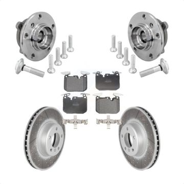 Front Hub Bearing Coat Brake Rotor Pad Kit For BMW 330i xDrive 440i Gran Coupe 320i M240i KBB-133096