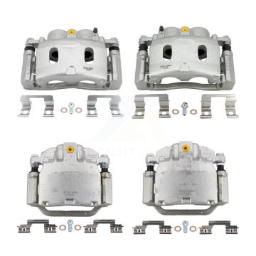 Front Rear Brake Caliper Kit For Chevrolet GMC Silverado 1500 Sierra Avalanche Cadillac KBC-100011