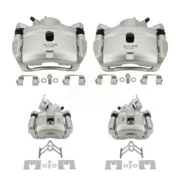 Front Rear Disc Brake Caliper Left Right Side (Driver Passenger) Kit For Honda Accord KBC-100032
