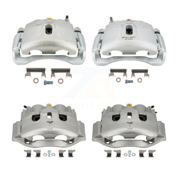 Front Rear Brake Caliper (Left Right) Kit For 2009-2020 Chevrolet Express 4500 GMC Savana KBC-100064