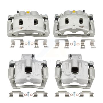 Front Rear Brake Caliper Left Right Kit For 2015-2019 Cadillac XTS With Heavy Duty Brakes KBC-100065