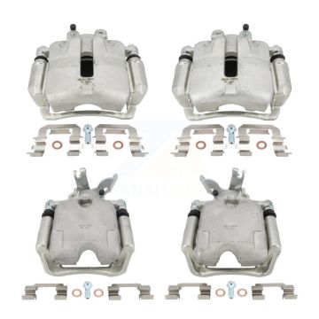 Front Rear Brake Caliper Kit For 2014-2015 Chevrolet Malibu 2.0L With 17" Factory Wheels KBC-100085