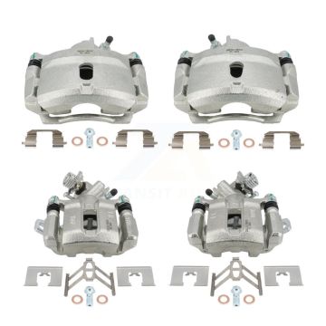 Front Rear Disc Brake Caliper Left Right Side (Driver Passenger) Kit For Honda Civic KBC-100098