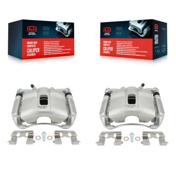 Front Disc Brake Caliper Left Right Side (Driver Passenger) Kit For Honda Civic Acura CSX KBC-100180