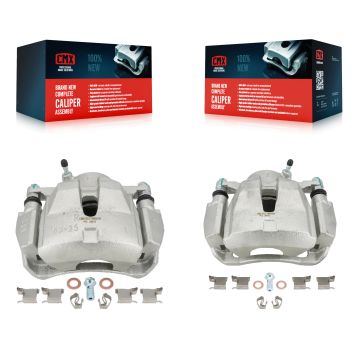 Front Brake Caliper Left Right Side (Driver Passenger) Kit For 2014-2015 Toyota RAV4 LE KBC-100237