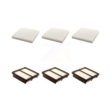 3x Air + 3x Cabin Filter (6 Total) Kit For Honda Fit KFL-101105