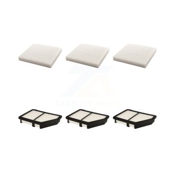 3x Air + 3x Cabin Filter (6 Total) Kit For Honda Civic HR-V KFL-101110