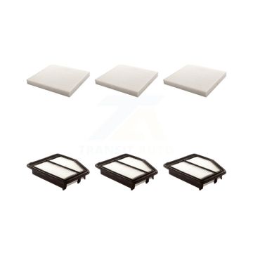 3x Air + 3x Cabin Filter (6 Total) Kit For Honda Civic Acura ILX KFL-101172