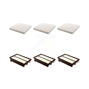 3x Air + 3x Cabin Filter (6 Total) Kit For Honda Civic Acura ILX 2.4L KFL-101173