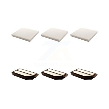 3x Air + 3x Cabin Filter (6 Total) Kit For 2011-2017 Honda Odyssey KFL-101176
