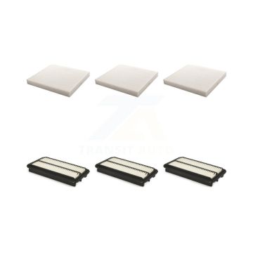 3x Air + 3x Cabin Filter (6 Total) Kit For Honda Pilot Ridgeline Acura MDX Passport KFL-101189