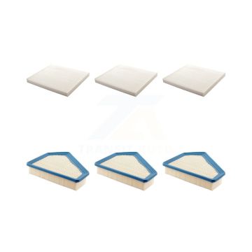 3x Air + 3x Cabin Filter (6 Total) Kit For Cadillac CTS KFL-101199