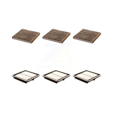 3x Air + 3x Cabin Filter (6 Total) Kit For Subaru Outback Legacy KFL-101225
