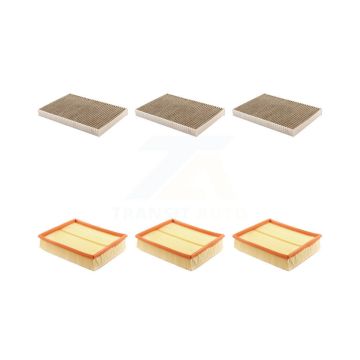 3x Air + 3x Cabin Filter (6 Total) Kit For Audi A6 Quattro Allroad A4 S6 KFL-101234