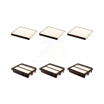 3x Air + 3x Cabin Filter (6 Total) Kit For Chevrolet Aveo Pontiac Aveo5 Wave G3 Suzuki KFL-101239