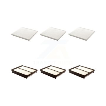 3x Air + 3x Cabin Filter (6 Total) Kit For Hyundai Sonata Kia Optima Cadenza KFL-101242