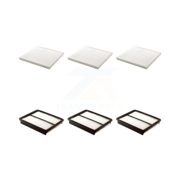 3x Air + 3x Cabin Filter (6 Total) Kit For Hyundai Kia Optima Sonata Santa Fe Azera KFL-101244