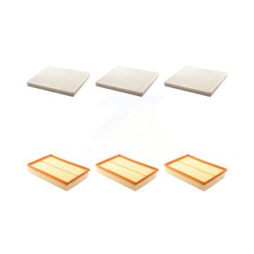 3x Air + 3x Cabin Filter (6 Total) Kit For Volvo S60 XC70 V70 S80 KFL-101293
