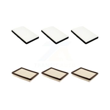 3x Air + 3x Cabin Filter (6 Total) Kit For Buick LaCrosse Chevrolet Pontiac Grand Prix KFL-101305