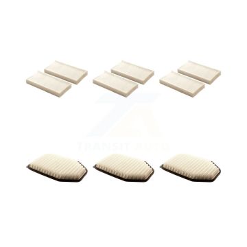 3x Air + 3x Cabin Filter (6 Total) Kit For Jeep Wrangler JK KFL-101320