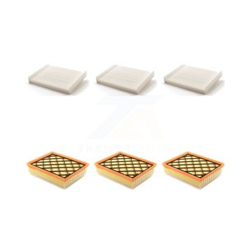 3x Air + 3x Cabin Filter (6 Total) Kit For 2013 Lincoln MKZ 3.7L KFL-101324