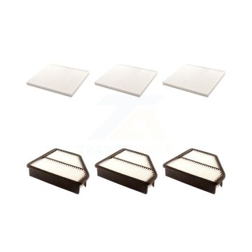 3x Air + 3x Cabin Filter (6 Total) Kit For 2010-2012 Hyundai Genesis Coupe 2.0L KFL-101331