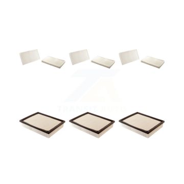 3x Air + 3x Cabin Filter (6 Total) Kit For Chevrolet GMC Silverado 1500 Sierra 2500 HD XL KFL-101342