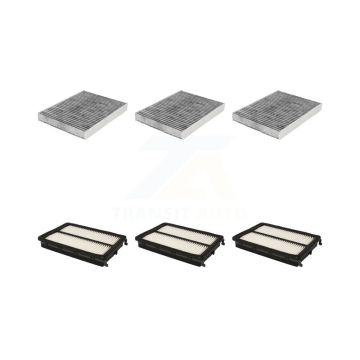 3x Air + 3x Cabin Filter (6 Total) Kit For Kia Sorento KFL-101351