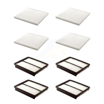 4x Air + 4x Cabin Filter (8 Total) Kit For Hyundai Kia Optima Sonata Santa Fe Azera KFL-101363