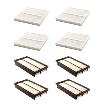 4x Air + 4x Cabin Filter (8 Total) Kit For 2003-2008 Mazda 6 3.0L KFL-101386