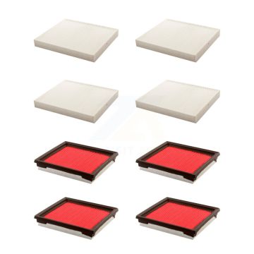 4x Air + 4x Cabin Filter (8 Total) Kit For INFINITI G37 QX50 EX35 G35 EX37 G25 Q60 Q40 KFL-101391