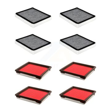 4x Air + 4x Cabin Filter (8 Total) Kit For 2014-2017 INFINITI QX50 2 Required KFL-101395