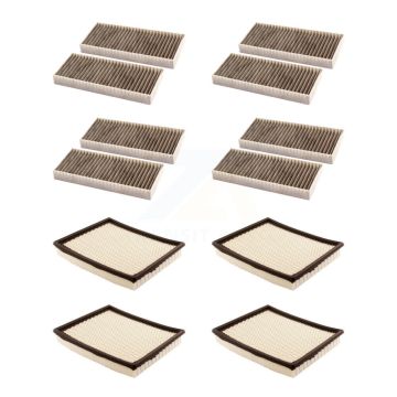4x Air + 4x Cabin Filter (8 Total) Kit For Nissan TITAN Armada NV2500 INFINITI QX56 KFL-101401