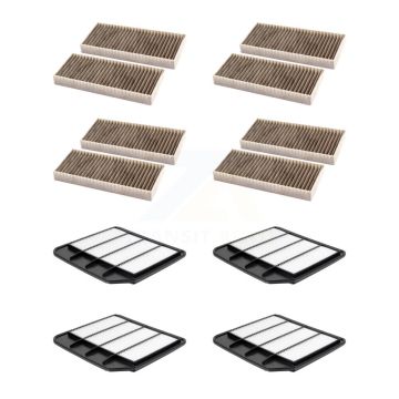 4x Air + 4x Cabin Filter (8 Total) Kit For 2017-2022 Nissan Armada Rectangular KFL-101402