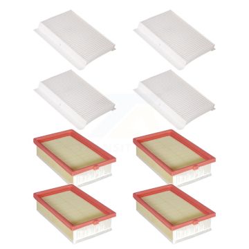 4x Air + 4x Cabin Filter (8 Total) Kit For 2014-2020 Fiat 500L KFL-101433