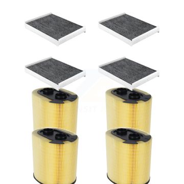 4x Air + 4x Cabin Filter (8 Total) Kit For Ford F-350 Super Duty F-250 F-450 F-550 KFL-101449