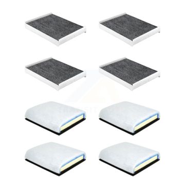 4x Air + 4x Cabin Filter (8 Total) Kit For Ford F-350 Super Duty F-250 F-450 F-550 F-600 KFL-101451