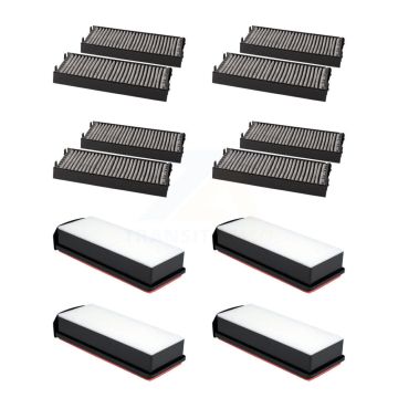 4x Air + 4x Cabin Filter (8 Total) Kit For 2018 BMW X5 3.0L with DIESEL engine KFL-101488