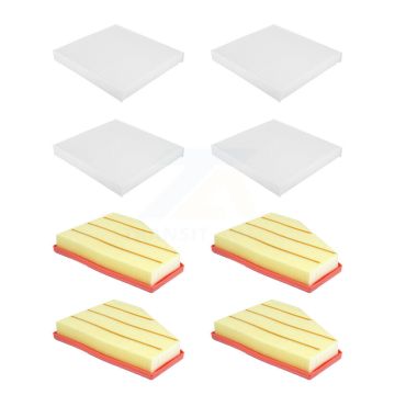 4x Air + 4x Cabin Filter (8 Total) Kit For 2021 Jeep Grand Cherokee L 3.6L KFL-101498