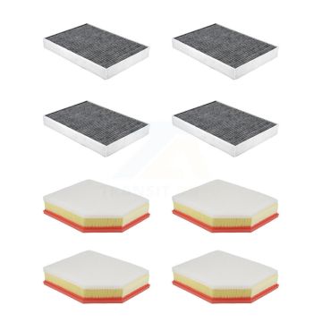 4x Air + 4x Cabin Filter (8 Total) Kit For Volvo XC60 XC90 S60 V60 Cross Country V90 S90 KFL-101511
