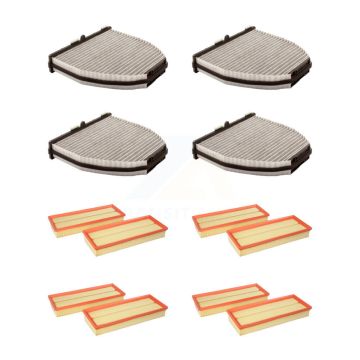 4x Air + 4x Cabin Filter (8 Total) Kit For Mercedes-Benz GLK350 C300 C350 C250 E350 C230 KFL-101529