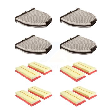 4x Air + 4x Cabin Filter (8 Total) Kit For Mercedes-Benz CLS550 E550 SL550 SL63 AMG E63 S KFL-101530