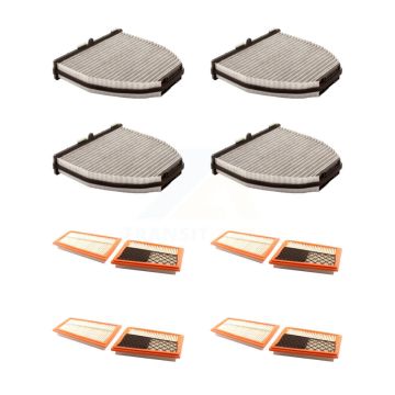 4x Air + 4x Cabin Filter (8 Total) Kit For 2011-2013 Mercedes-Benz E350 3.0L KFL-101531