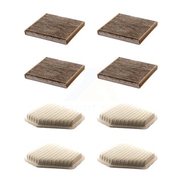 4x Air + 4x Cabin Filter (8 Total) Kit For Toyota Corolla RAV4 Matrix Camry Venza Pontiac KFL-101539