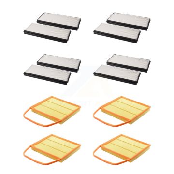 4x Air + 4x Cabin Filter (8 Total) Kit For BMW 535i xDrive 535xi GT KFL-101586