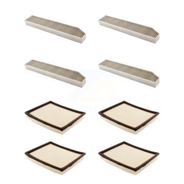 4x Air + 4x Cabin Filter (8 Total) Kit For Jeep Grand Cherokee KFL-101594
