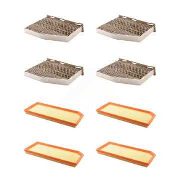 4x Air + 4x Cabin Filter (8 Total) Kit For Volkswagen Jetta Golf Passat Eos Audi GTI A3 R KFL-101616