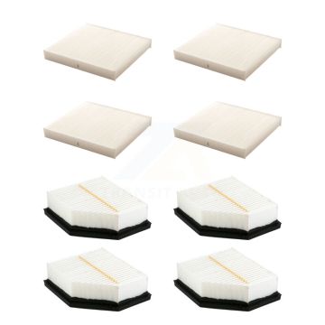 4x Air + 4x Cabin Filter (8 Total) Kit For Mitsubishi Outlander KFL-101629
