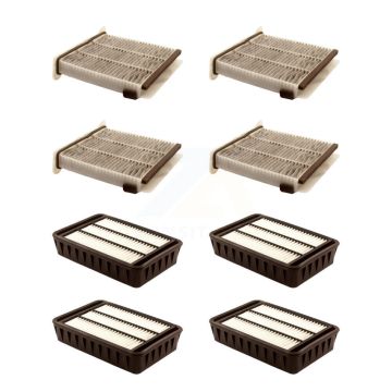 4x Air + 4x Cabin Filter (8 Total) Kit For 2008 Mitsubishi Outlander Lancer KFL-101630