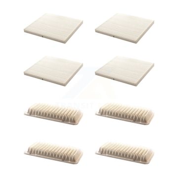 4x Air + 4x Cabin Filter (8 Total) Kit For 2003-2008 Toyota Corolla Matrix KFL-101637